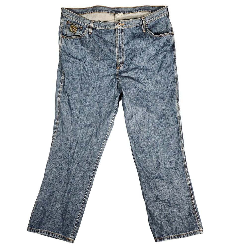 Cinch Jeans Men's 44X32 Blue Rocky Mountain Clothing Denim Straight‎ SMALL TEAR
